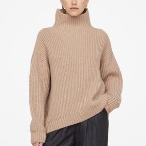 Anine Bing Sydney Sweater Alpaca/Wool Blend in Camel (Small)